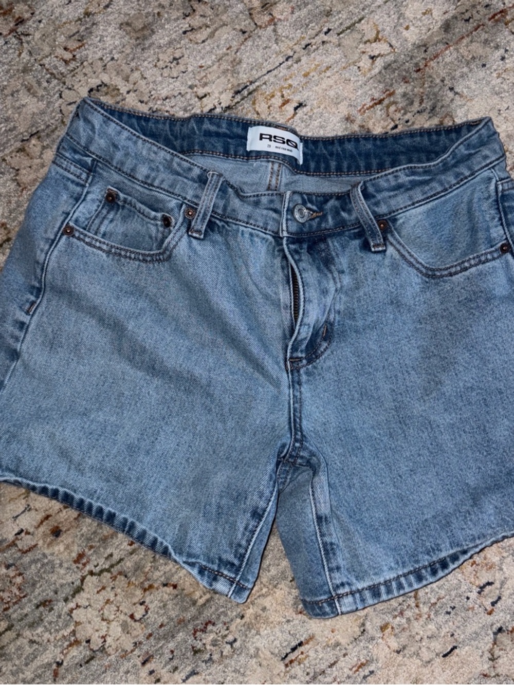 RSQ Women's Light Wash Denim Shorts